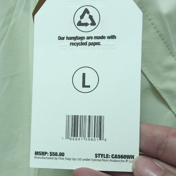 NWT Outdoor Supply Co. Avalanche Women's  Nylon Shorts w/ Pockets Size L. Ivory - Picture 3 of 7